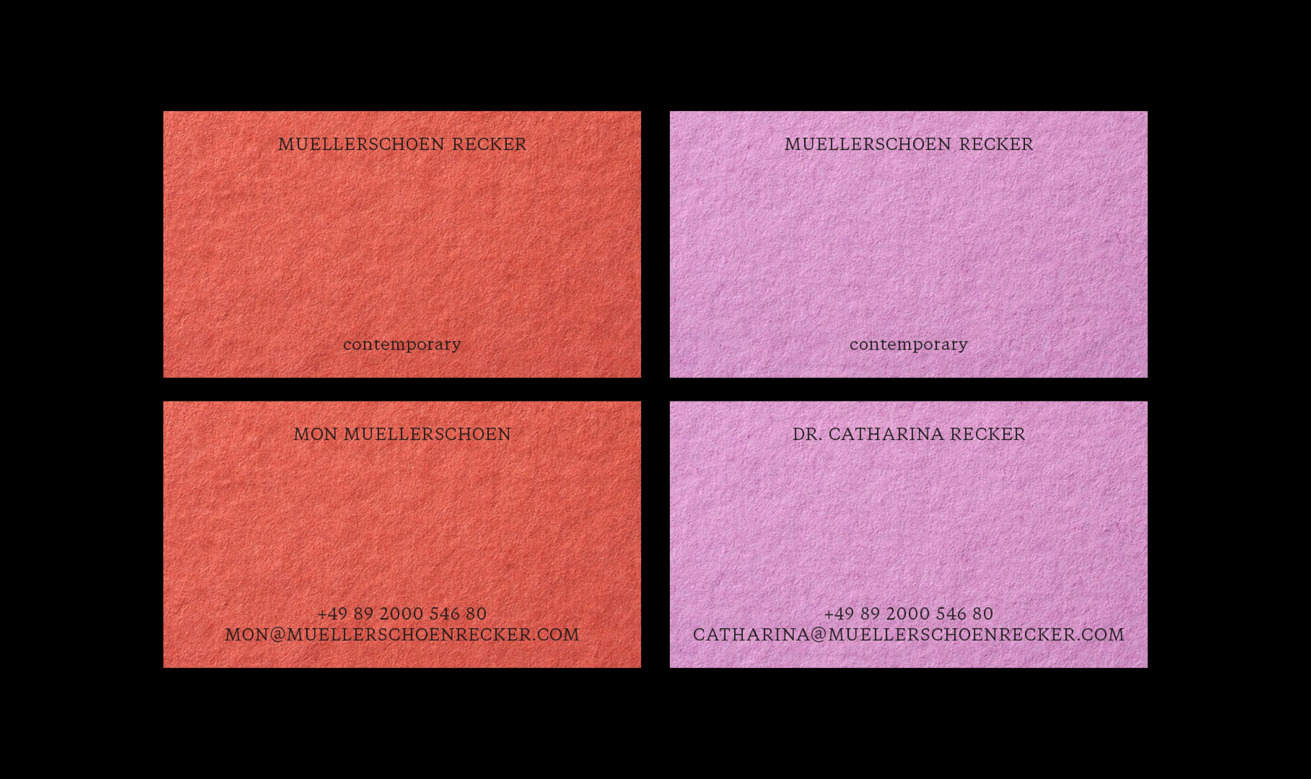 Vistenkarten Muellerschoen recker, rot, pink