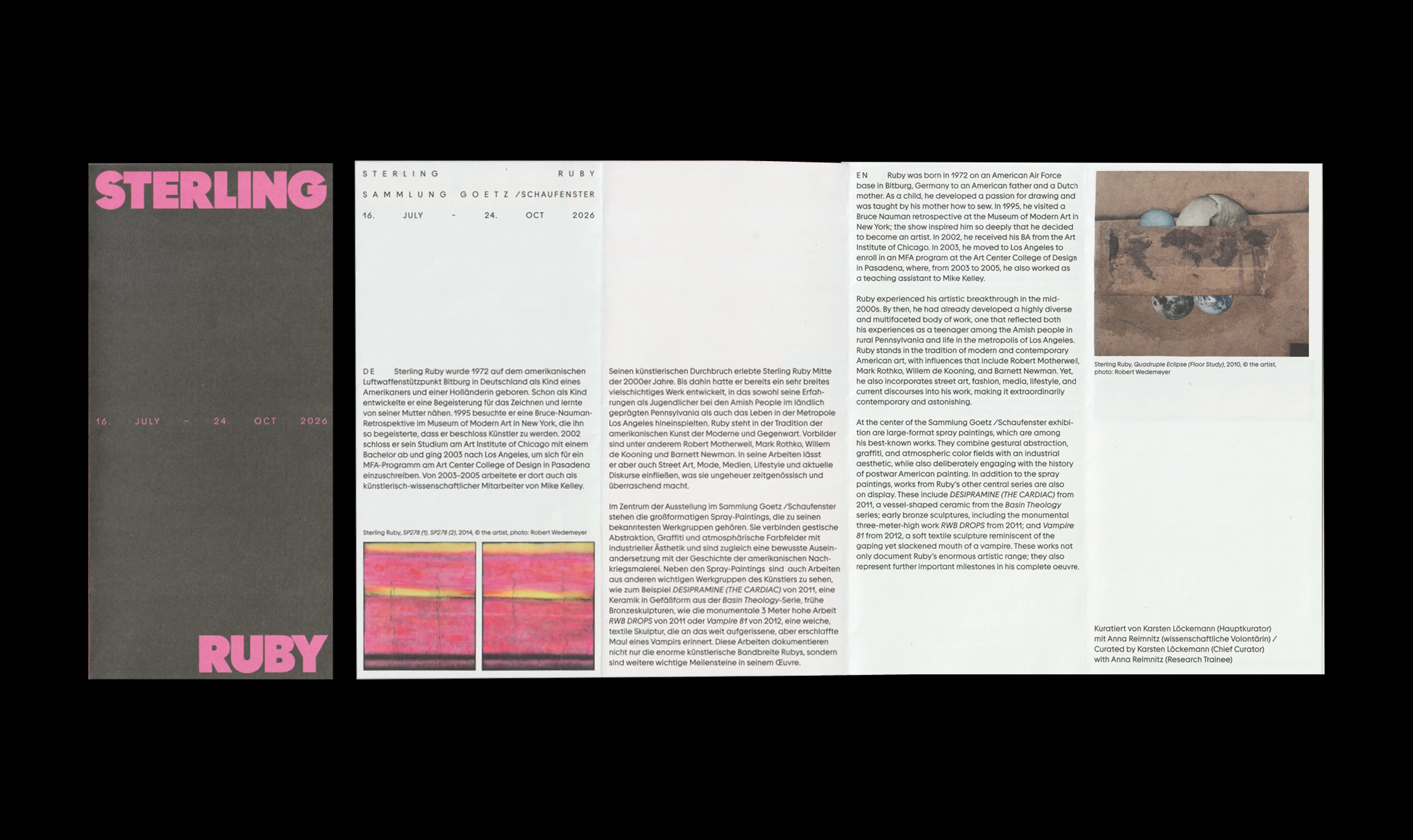 Sterling Ruby Flyer Scan